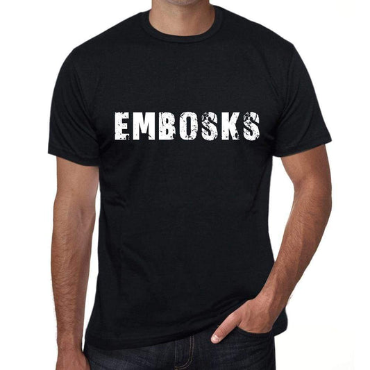 embosks Mens Vintage T shirt Black Birthday Gift 00555 - Ultrabasic