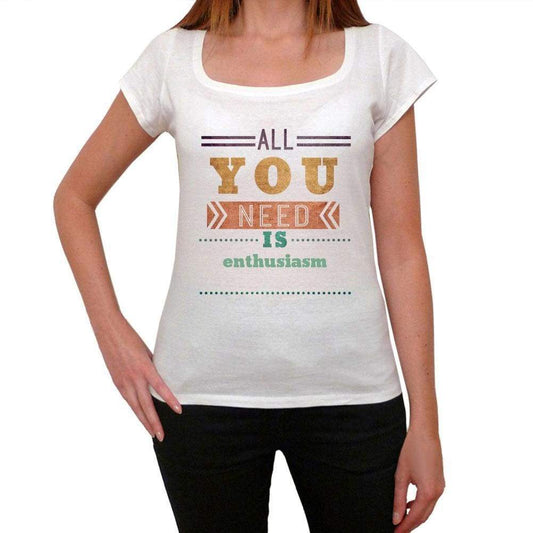 Enthusiasm Womens Short Sleeve Round Neck T-Shirt 00024 - Casual