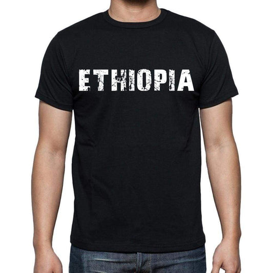 Ethiopia T-Shirt For Men Short Sleeve Round Neck Black T Shirt For Men - T-Shirt