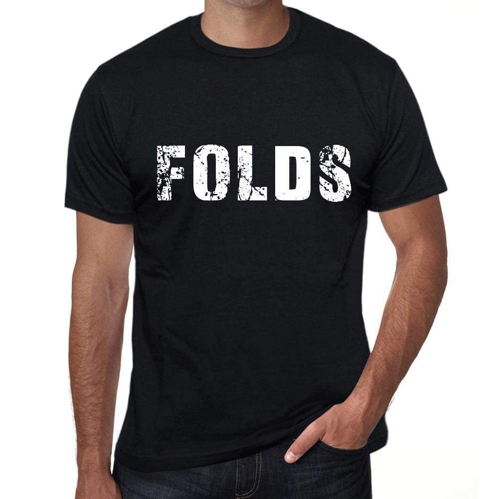 Folds Mens Retro T Shirt Black Birthday Gift 00553 - Black / Xs - Casual