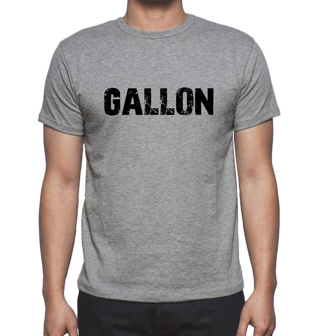 Gallon Grey Mens Short Sleeve Round Neck T-Shirt 00018 - Grey / S - Casual