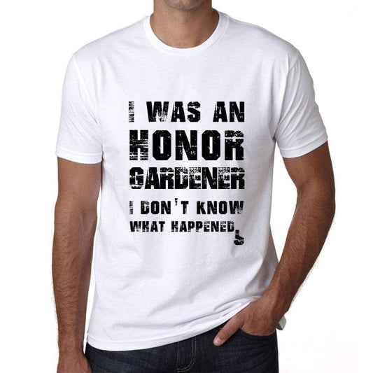 Gardener What Happened White Mens Short Sleeve Round Neck T-Shirt 00316 - White / S - Casual