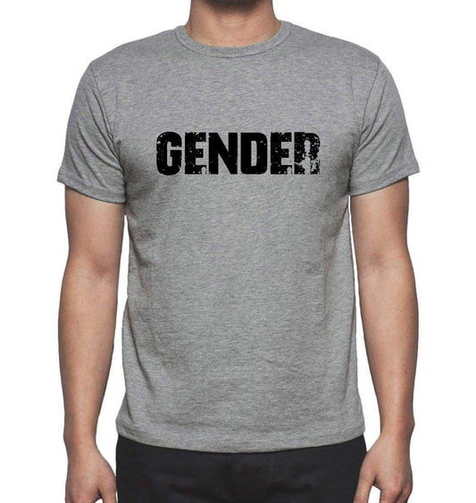 Gender Grey Mens Short Sleeve Round Neck T-Shirt 00018 - Grey / S - Casual