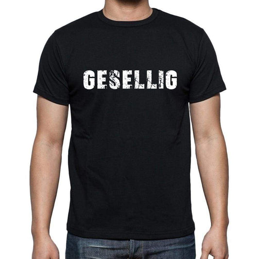 Gesellig Mens Short Sleeve Round Neck T-Shirt - Casual