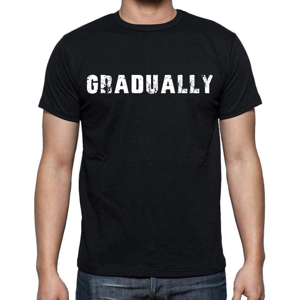 Gradually Mens Short Sleeve Round Neck T-Shirt Black T-Shirt En