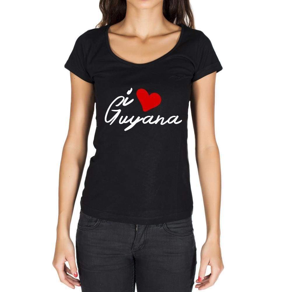 Guyana Womens Short Sleeve Round Neck T-Shirt - Casual