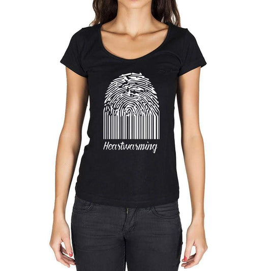 Heartwarming Fingerprint Black Womens Short Sleeve Round Neck T-Shirt Gift T-Shirt 00305 - Black / Xs - Casual