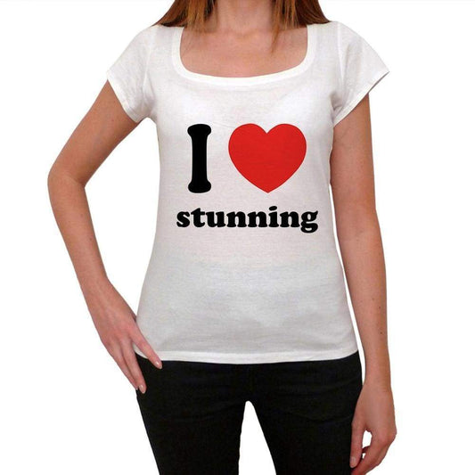 I Love Stunning Womens Short Sleeve Round Neck T-Shirt 00037 - Casual