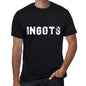 Ingots Mens Vintage T Shirt Black Birthday Gift 00554 - Black / Xs - Casual
