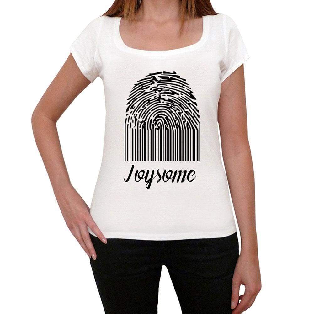 Joysome Fingerprint White Womens Short Sleeve Round Neck T-Shirt Gift T-Shirt 00304 - White / Xs - Casual