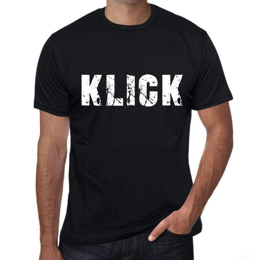Klick Mens Retro T Shirt Black Birthday Gift 00553 - Black / Xs - Casual