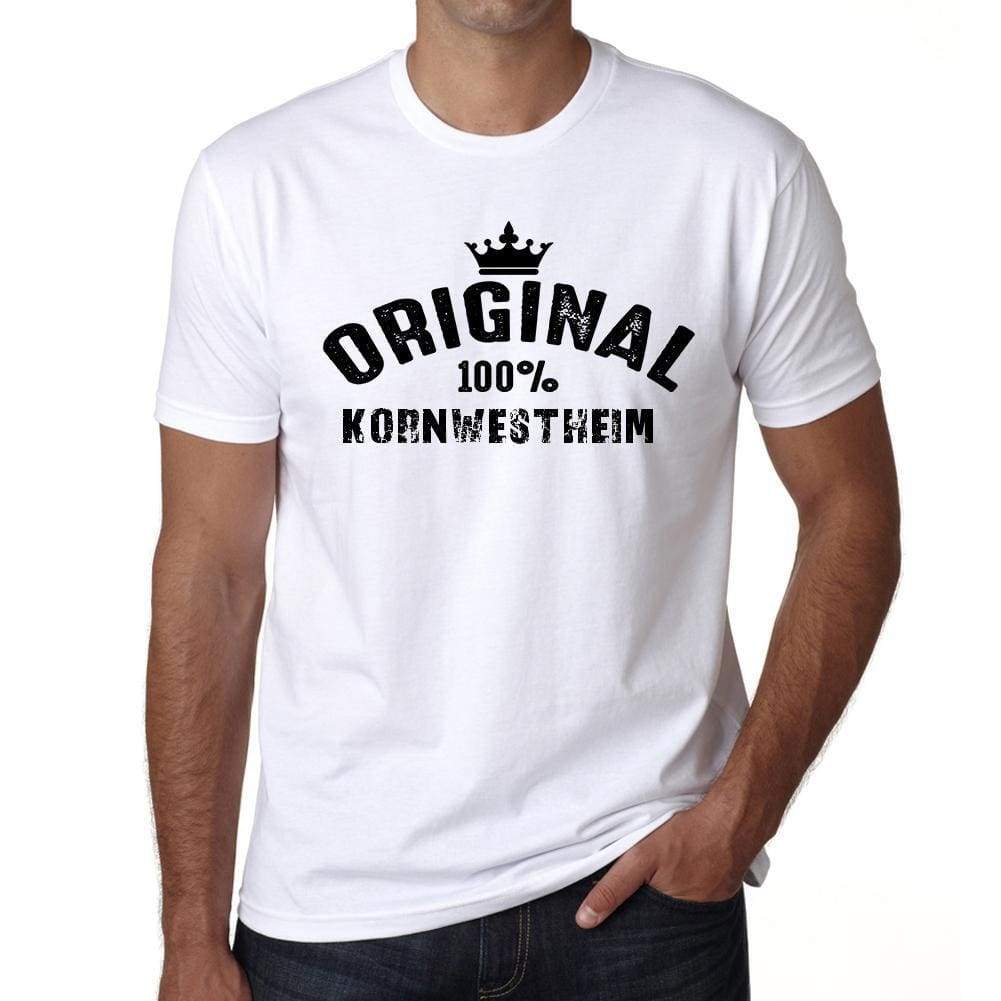 Kornwestheim 100% German City White Mens Short Sleeve Round Neck T-Shirt 00001 - Casual
