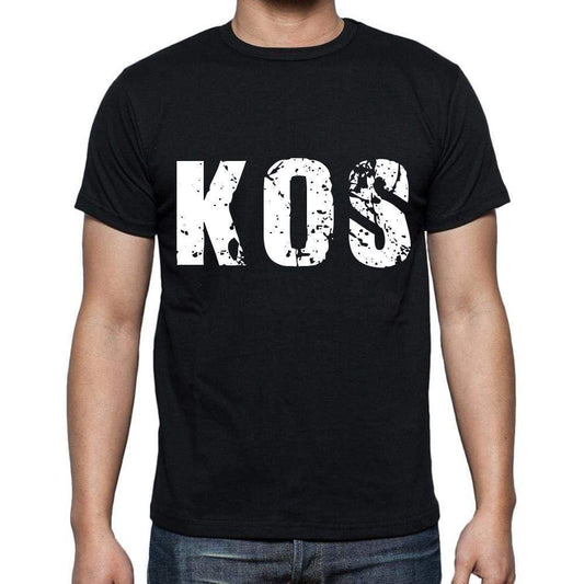 Kos Men T Shirts Short Sleeve T Shirts Men Tee Shirts For Men Cotton Black 3 Letters - Casual