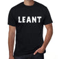 Leant Mens Retro T Shirt Black Birthday Gift 00553 - Black / Xs - Casual