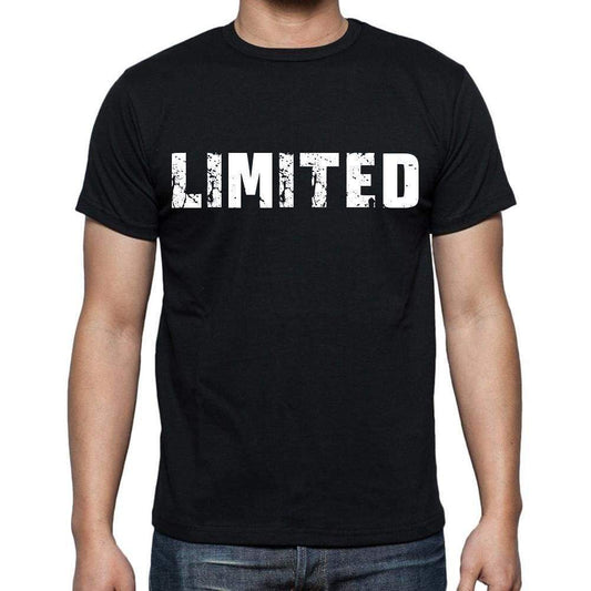 Limited Mens Short Sleeve Round Neck T-Shirt Black T-Shirt En