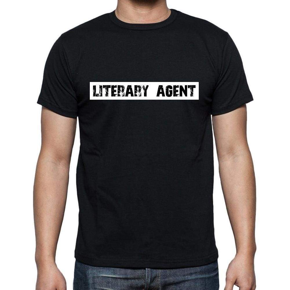 Literary Agent T Shirt Mens T-Shirt Occupation S Size Black Cotton - T-Shirt