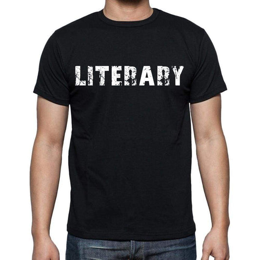Literary Mens Short Sleeve Round Neck T-Shirt Black T-Shirt En