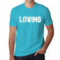 Loving Mens Short Sleeve Round Neck T-Shirt 00020 - Blue / S - Casual