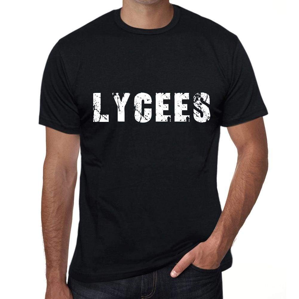 Lycees Mens Vintage T Shirt Black Birthday Gift 00554 - Black / Xs - Casual