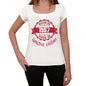 Made In 1957 Limited Edition Womens T-Shirt White Birthday Gift 00425 - White / Xs - Casual