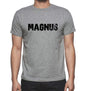 Magnus Grey Mens Short Sleeve Round Neck T-Shirt 00018 - Grey / S - Casual