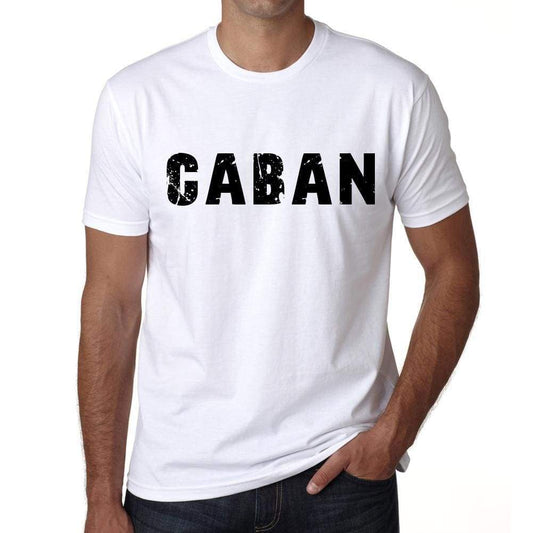 <span>Men's</span> Tee Shirt Vintage T shirt Caban X-Small White 00561 - ULTRABASIC
