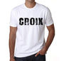 Mens Tee Shirt Vintage T Shirt Croix X-Small White 00561 - White / Xs - Casual