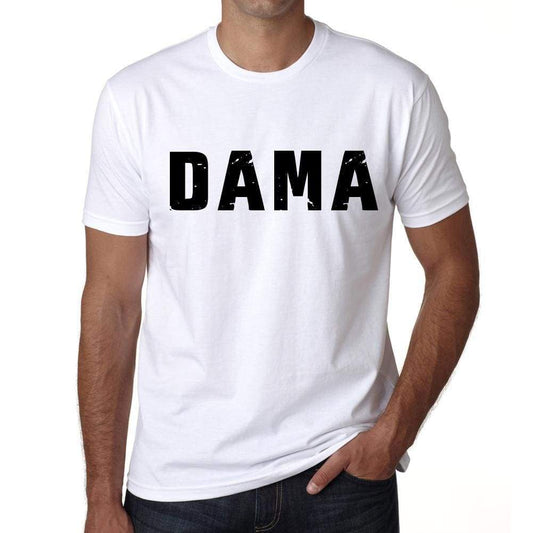 Mens Tee Shirt Vintage T Shirt Dama X-Small White 00560 - White / Xs - Casual