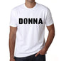 Mens Tee Shirt Vintage T Shirt Donna X-Small White 00561 - White / Xs - Casual