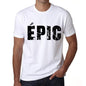 Mens Tee Shirt Vintage T Shirt Èpic X-Small White 00560 - White / Xs - Casual