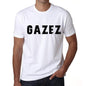 Mens Tee Shirt Vintage T Shirt Gazez X-Small White 00561 - White / Xs - Casual