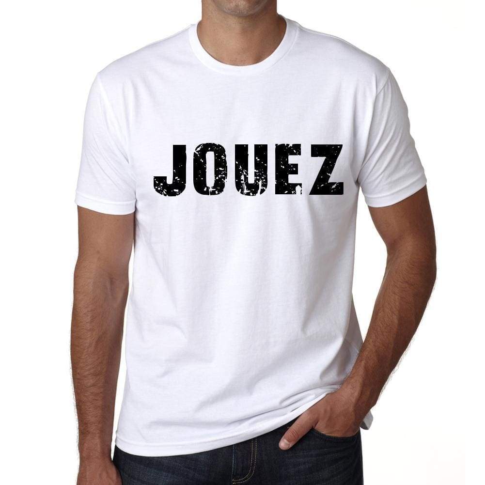 Mens Tee Shirt Vintage T Shirt Jouez X-Small White 00561 - White / Xs - Casual