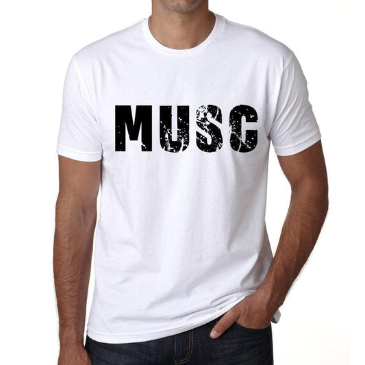 Mens Tee Shirt Vintage T Shirt Musc X-Small White 00560 - White / Xs - Casual