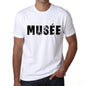 Mens Tee Shirt Vintage T Shirt Musée X-Small White - White / Xs - Casual