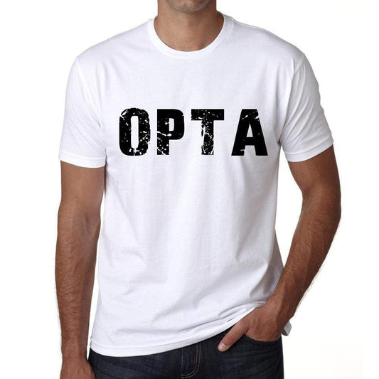 Mens Tee Shirt Vintage T Shirt Opta X-Small White 00560 - White / Xs - Casual