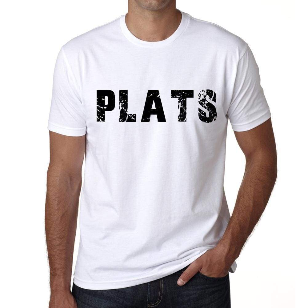 Mens Tee Shirt Vintage T Shirt Plats X-Small White - White / Xs - Casual