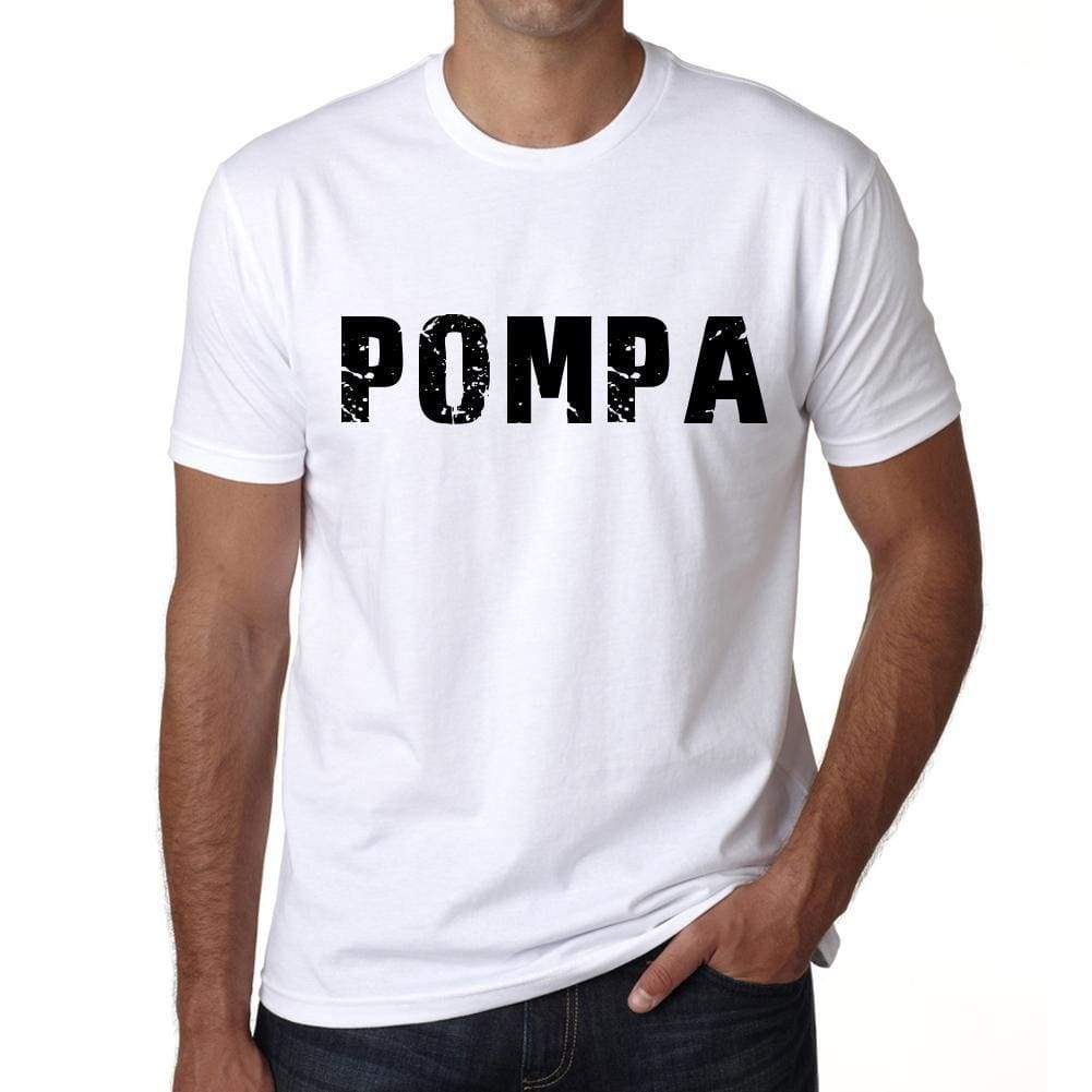 Mens Tee Shirt Vintage T Shirt Pompa X-Small White - White / Xs - Casual