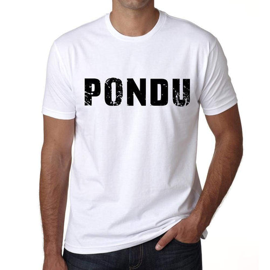 Mens Tee Shirt Vintage T Shirt Pondu X-Small White - White / Xs - Casual