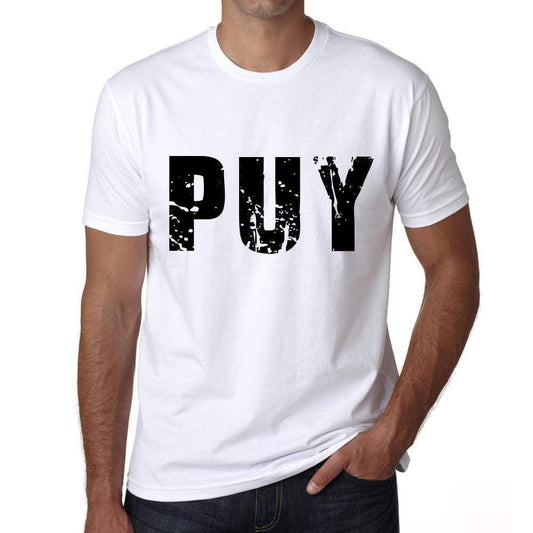 Mens Tee Shirt Vintage T Shirt Puy X-Small White 00559 - White / Xs - Casual