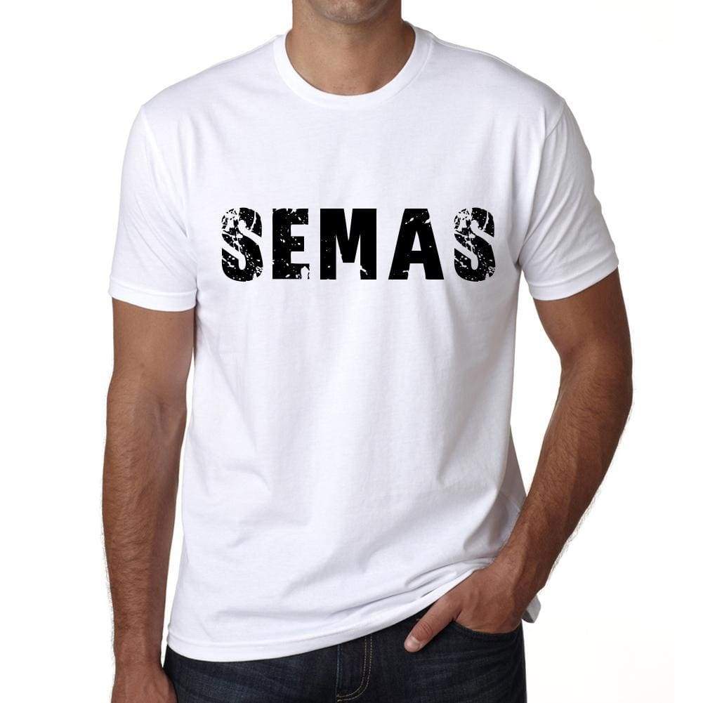 Mens Tee Shirt Vintage T Shirt Semas X-Small White - White / Xs - Casual