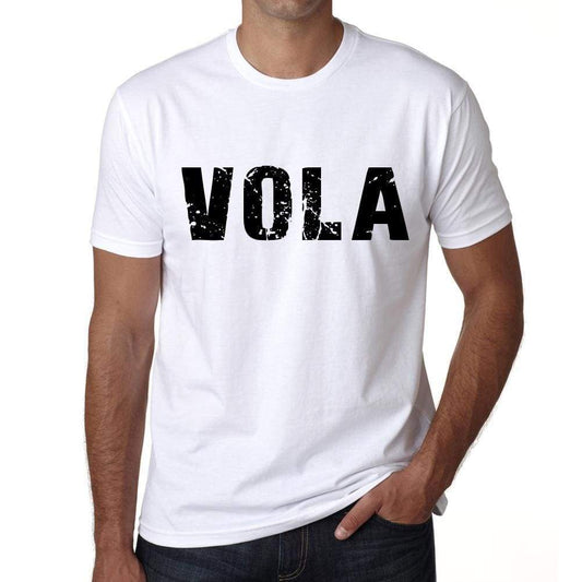 Mens Tee Shirt Vintage T Shirt Vola X-Small White 00560 - White / Xs - Casual