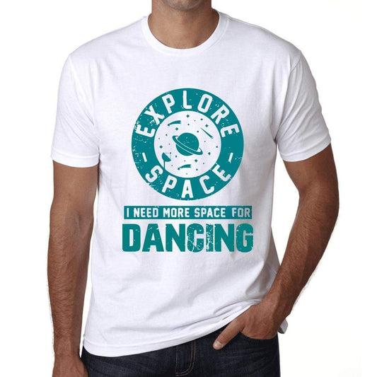 Mens Vintage Tee Shirt Graphic T Shirt I Need More Space For Dancing White - White / Xs / Cotton - T-Shirt