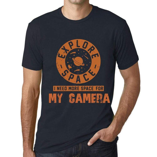 Mens Vintage Tee Shirt Graphic T Shirt I Need More Space For My Camera Navy - Navy / Xs / Cotton - T-Shirt