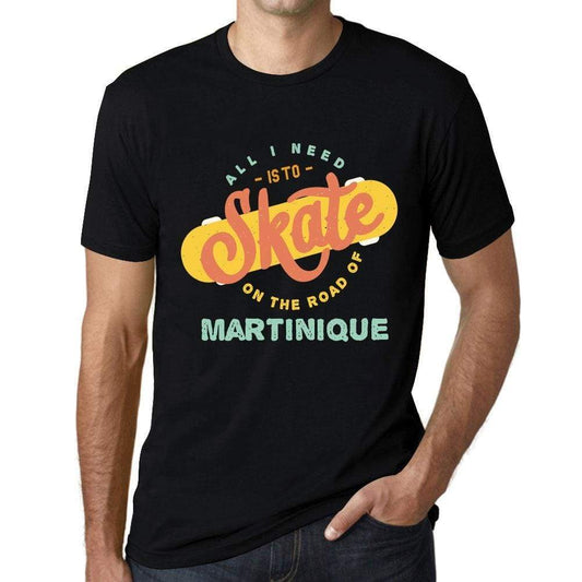 Mens Vintage Tee Shirt Graphic T Shirt Martinique Black - Black / Xs / Cotton - T-Shirt