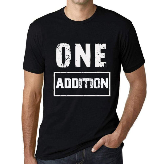 Mens Vintage Tee Shirt Graphic T Shirt One Addition Deep Black - Deep Black / Xs / Cotton - T-Shirt