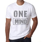 Mens Vintage Tee Shirt Graphic T Shirt One Mind White - White / Xs / Cotton - T-Shirt