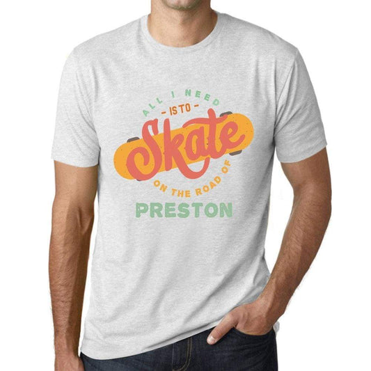 Mens Vintage Tee Shirt Graphic T Shirt Preston Vintage White - Vintage White / Xs / Cotton - T-Shirt