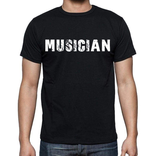 Musician Mens Short Sleeve Round Neck T-Shirt Black T-Shirt En