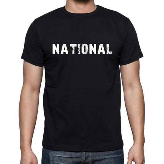 National Mens Short Sleeve Round Neck T-Shirt - Casual
