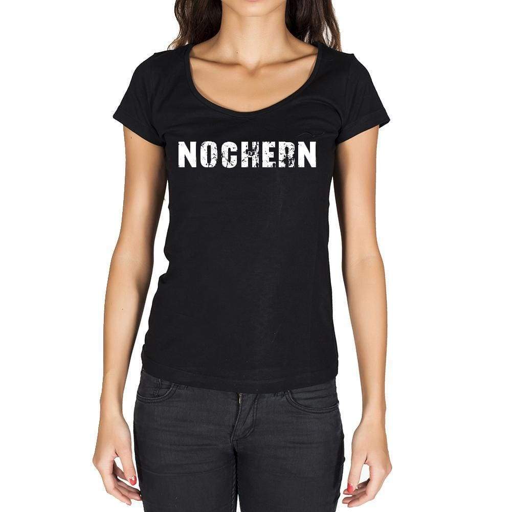 Nochern German Cities Black Womens Short Sleeve Round Neck T-Shirt 00002 - Casual